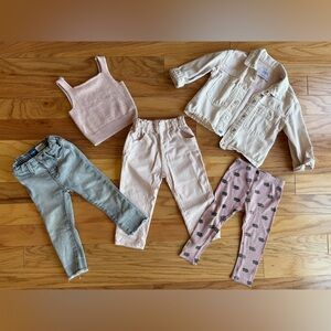 Soft pink baby girl bundle - Zara and more